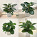 7In Realistic Artificial Green Plants Potted Plants for Indoor Home Decoration-Set of 4