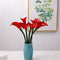 25.5" Artificial Calla Lily Realistic Touch Flowers for Indoor Outdoor - Set of 6